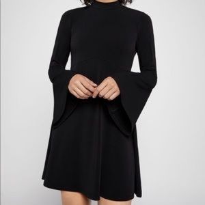 BCBG Turtleneck Bell Sleeve Dress
